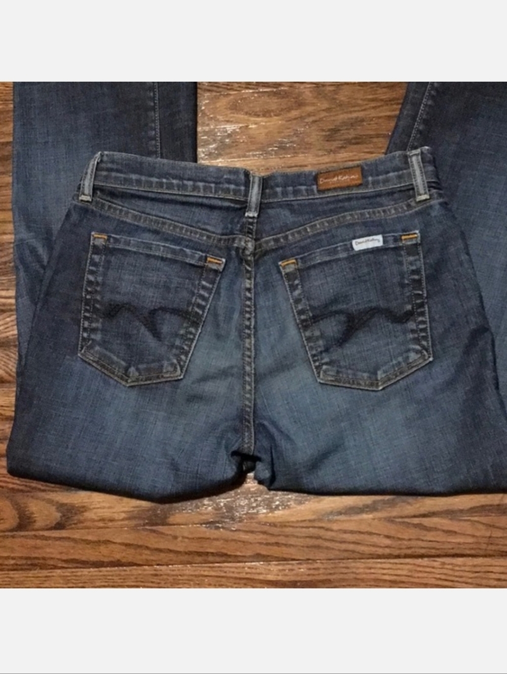 David Kahn Classic Ladies Women's Designer Denim Blue Jeans Size 6 EUC